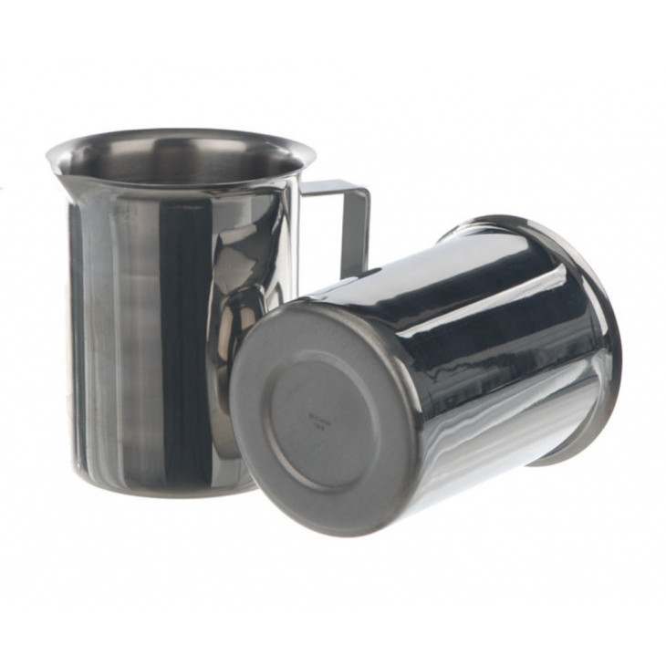 BECHER INOX A BORD VERSEUR AVEC BEC ET POIGNEE - 250ML