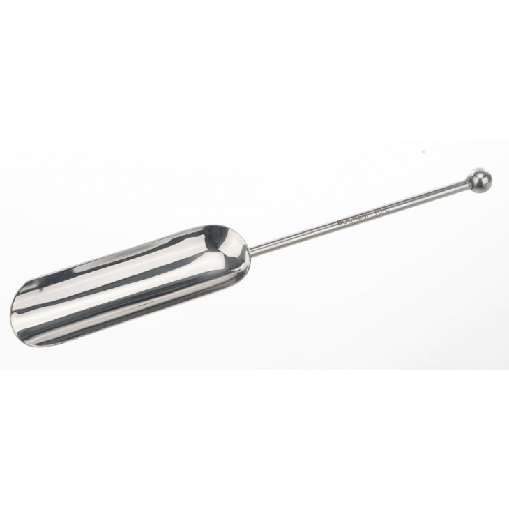 PELLE A MAIN INOX AVEC BOUTON LONGUEUR 250MM D.5MM