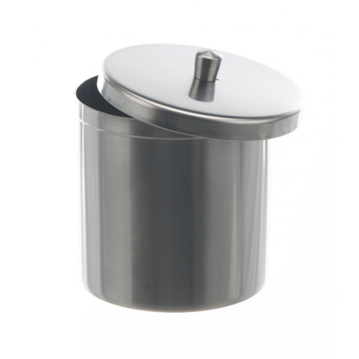 BECHER EN INOX AVEC COUVERCLE CAPACITE 400ML D.85X85MM