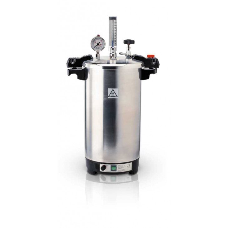 CERTOCLAV EL 115/121'C DE 18L EN ALU AVEC CHAUFFAGE INTEGRE