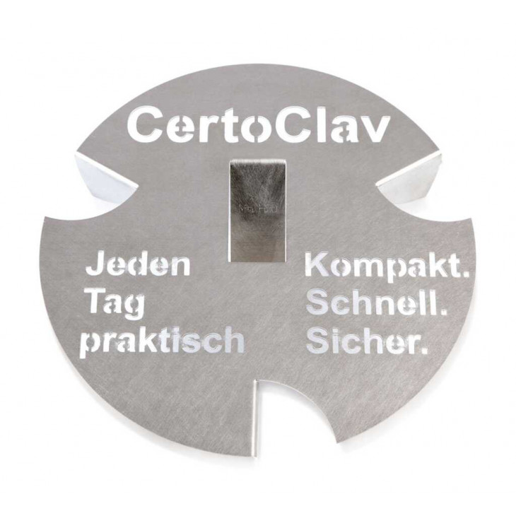 PLATEAU ALUMINUM POUR AUTOCLAVE CERTOCLAV D.22,5X4CM