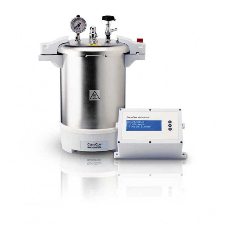 CERTOCLAV MULTICONTROL 2 - 18L INOX, PROGRAMMABLE 25'-140'C