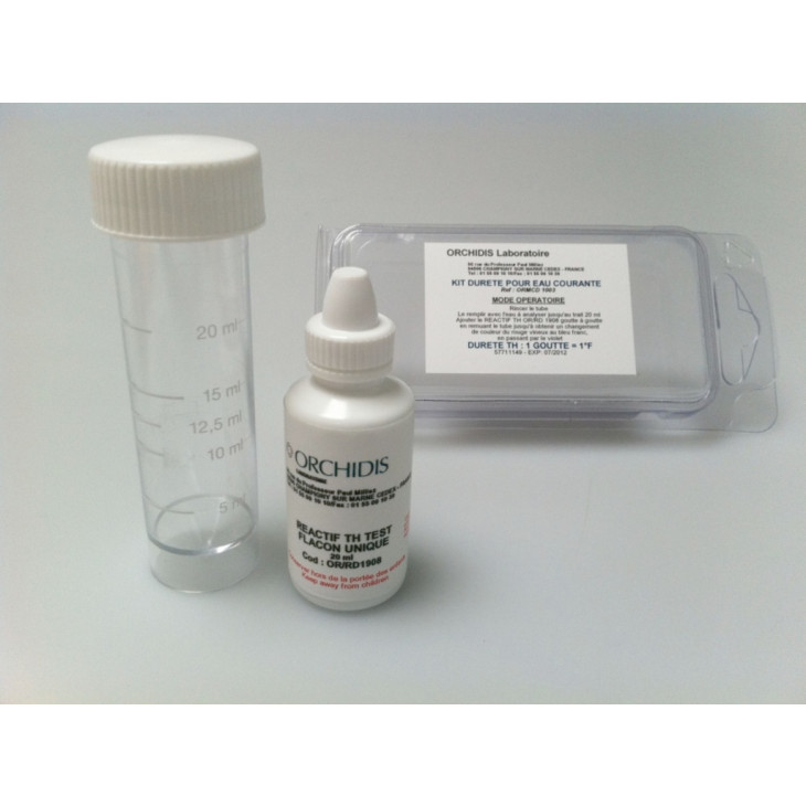 KIT POUR LA DURETE DE L'EAU DE RESEAU 1 A 60'F