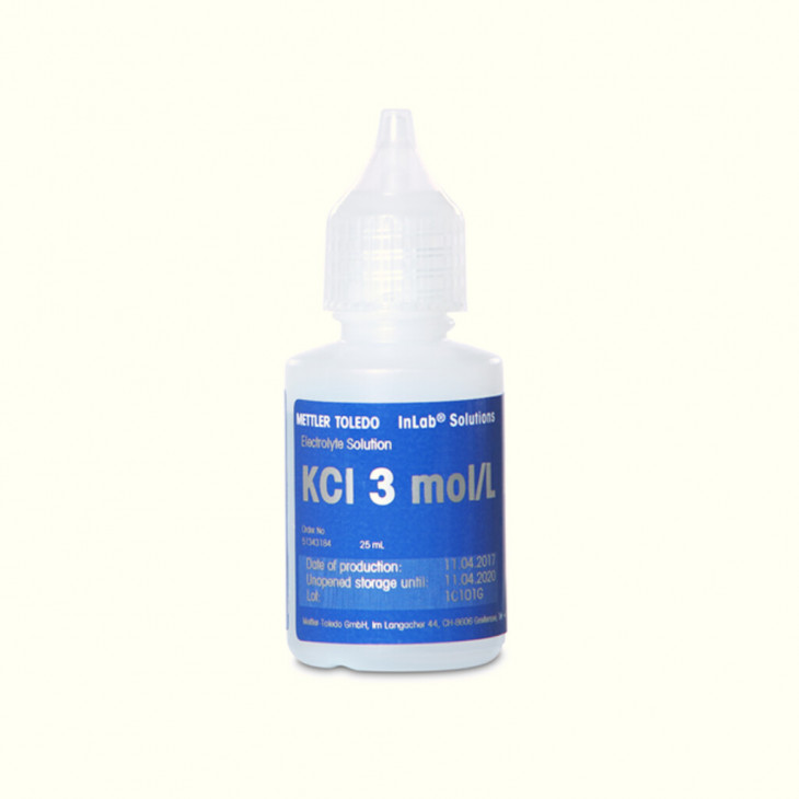 SOLUTION KCL 3MOL/L METTLER FLACON 25ML