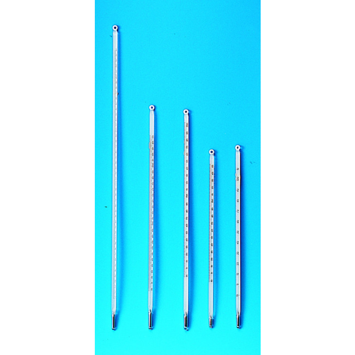 THERMOMETRE FIN GRAVE SUR TIGE MERCURE -10/+60'C L=200MM