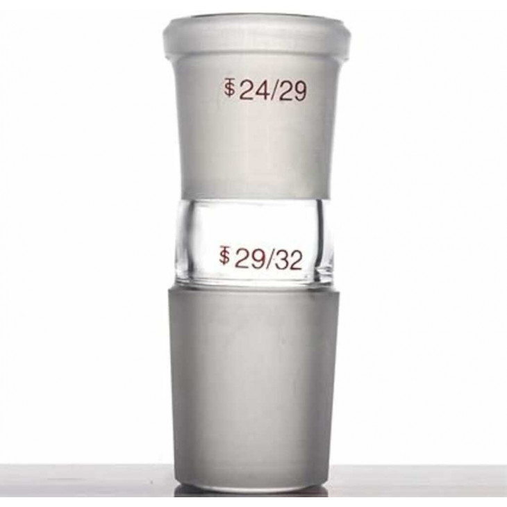 REDUCTEUR EN VERRE RODAGE FEMELLE 24/29- MALE 29/32