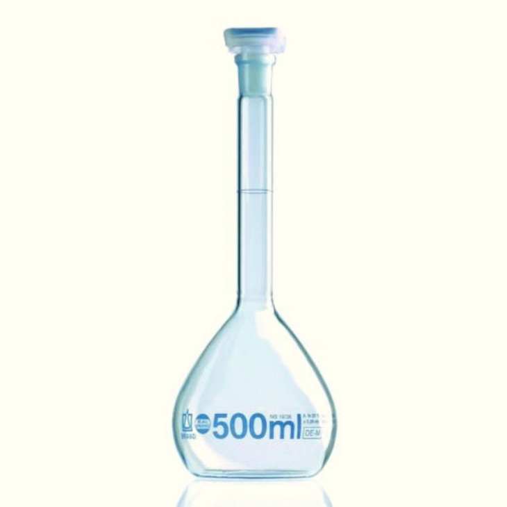 FIOLE JAUGEE BOUCHEE VERRE BORO CL.A CN14/23 - CAP.100ML