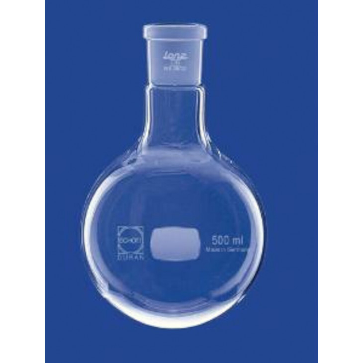 BALLON FOND ROND VERRE DURAN CAP.250ML CN14/23