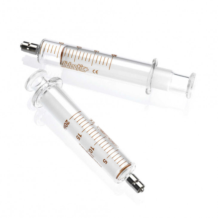 SERINGUE VERRE 2 PIECES 20ML NON STERILE LUER LOCK - PACK 100