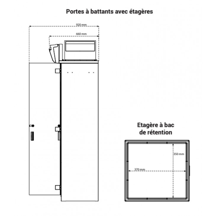 BAC DE RETENTION AVEC PLAN DE TRAVAIL ERLAB