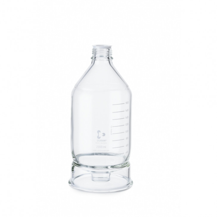 FLACON-RESERVOIR DURAN 2L GL45 A FOND CONIQUE POUR HPLC