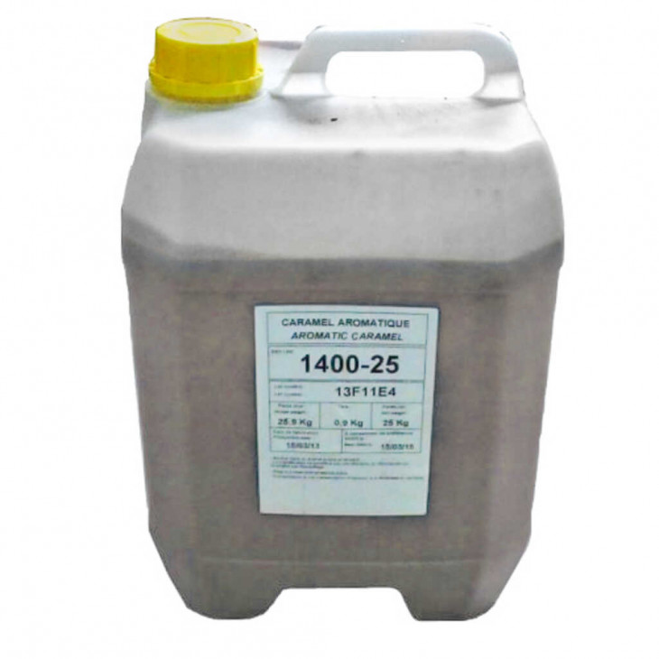CARAMEL AROMATIQUE 1400-25 POUR AROMATISATION ET NAPPAGE - 25KG