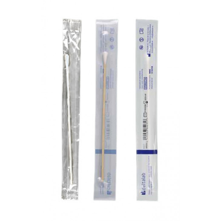 ECOUVILLON STERILE BOIS/COTON S/SACHET PEEL-PACK - 2 X 1000