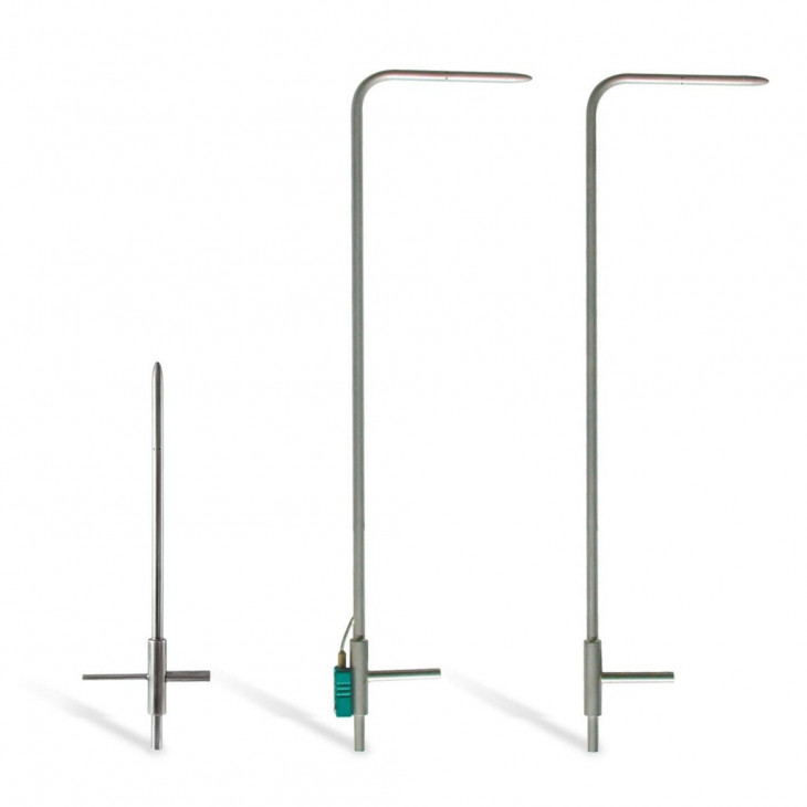 TUBE DE PITOT TYPE L NPL EN INOX LONG.300MM D.3MM