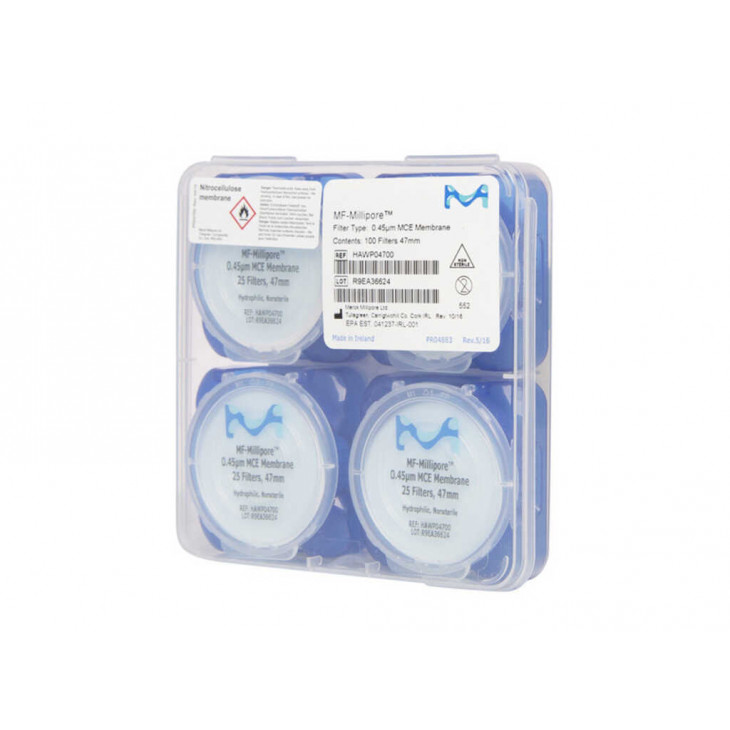 MEMBRANE MILLIPORE ESTER CELLU -LOSE D.47MM P.8UM - PACK 100