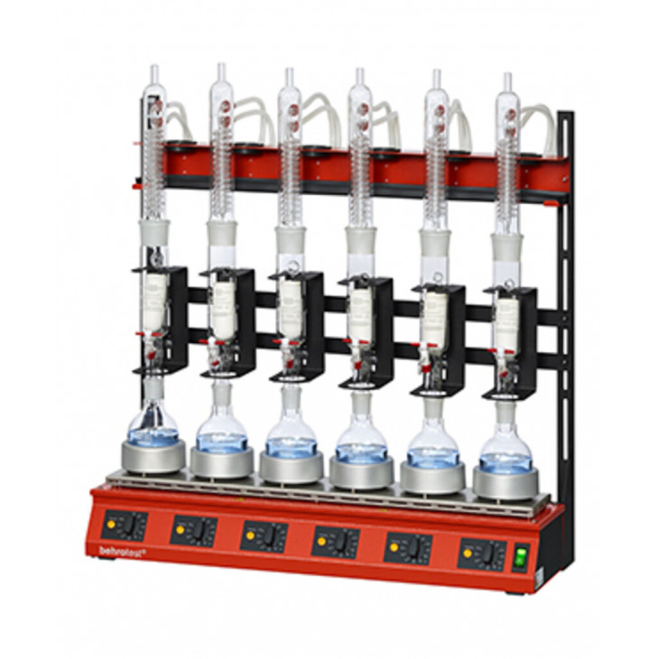 EXTRACTEUR SOXHLET 6 POSTES AVEC ROBINET R106 S