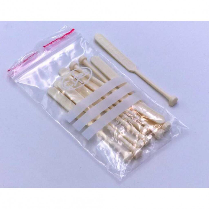 AGITATEUR PLASTIQUE BOUT ROND LONG. 12CM - PACK X10