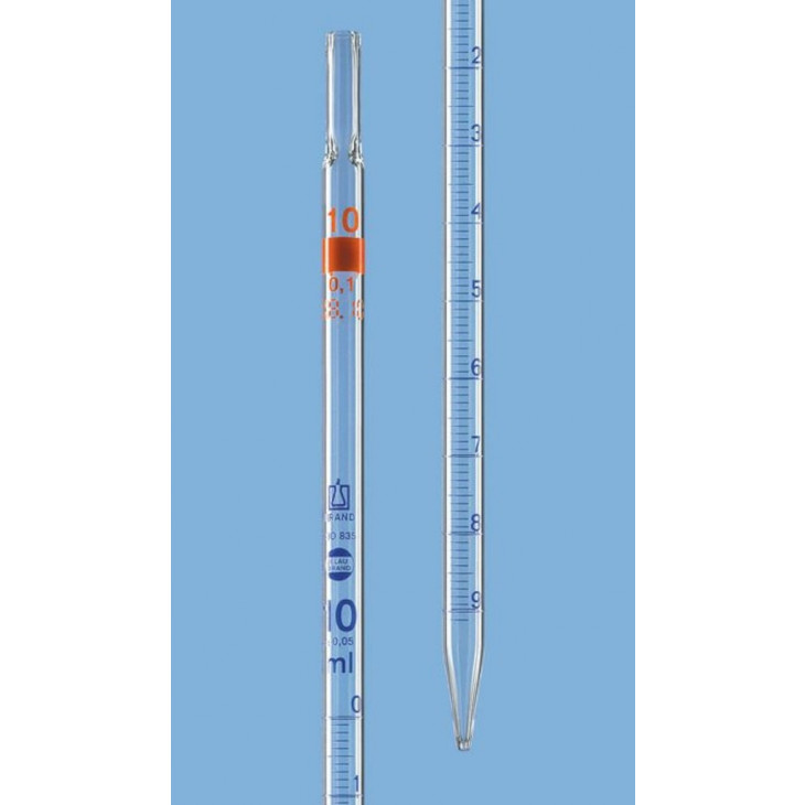PIPETTE A ECOULEMENT TOTAL CL. AS 20ML EN 0,1 ATTESTEE CONF.
