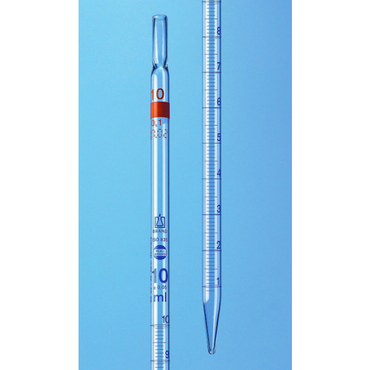 PIPETTE A ECOULEMENT TOTAL CL. AS 10ML EN 0,1 LONG.360MM