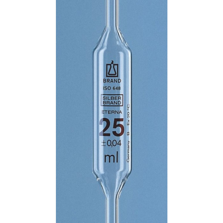 PIPETTE JAUGEE CL.B 1 TRAIT AR-GLAS SILBERBRAND 2ML