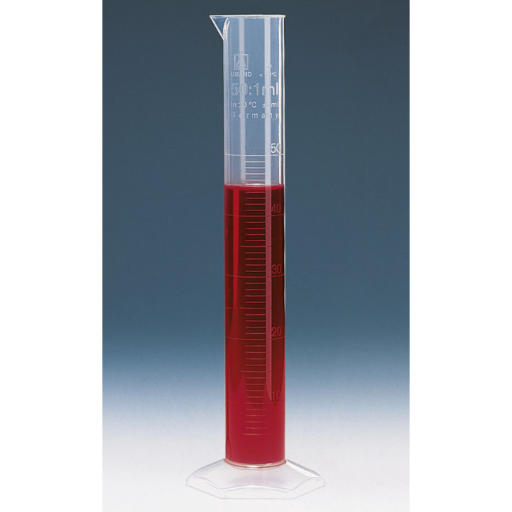 EPROUVETTE EN PP FORME HAUTE CL.B GRAD.RELIEF 100ML EN 1ML