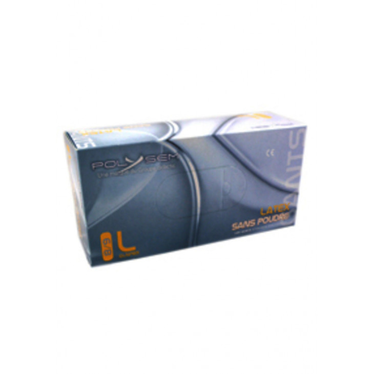 GANTS LATEX U.U. NON POUDRES NON STERILES T.7/8 PAR X 100