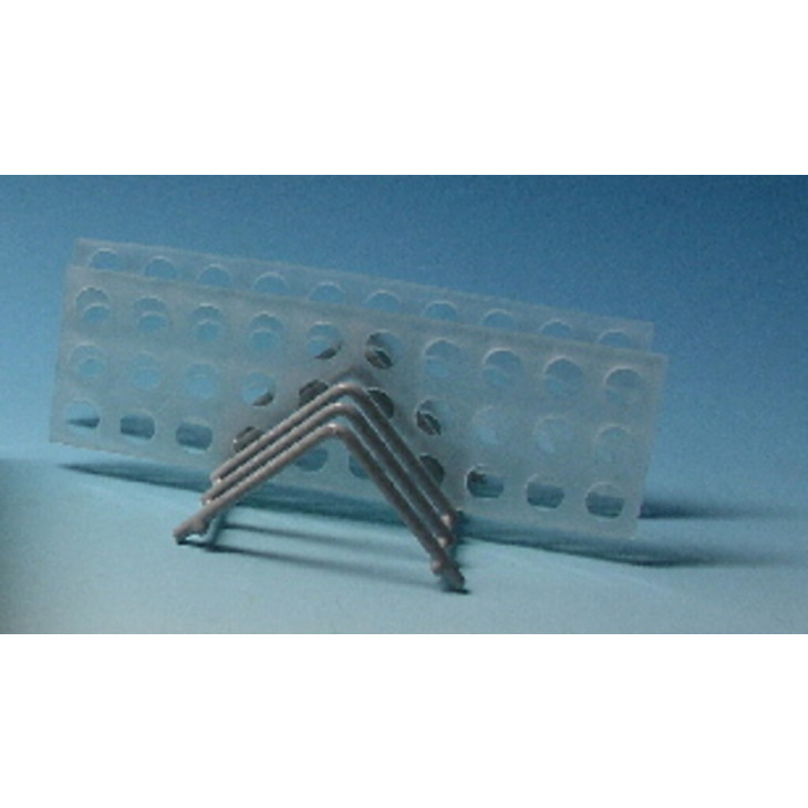 PORTOIR-EGOUTTOIR FIL ACIER GAINE PVC - 5 PLAQUES -L.255MM
