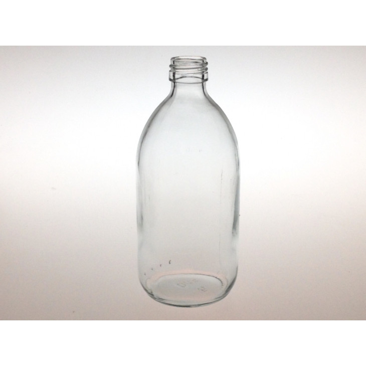 FLACON LABO E.O. VERRE BLANC DE 500 ML NU PACK DE 35