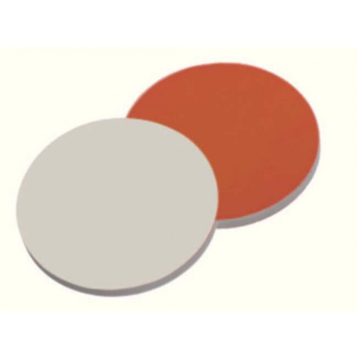 SEPTUM 12MM SILICONE BLANC PTFE ROUGE 1.5MM-10X100U
