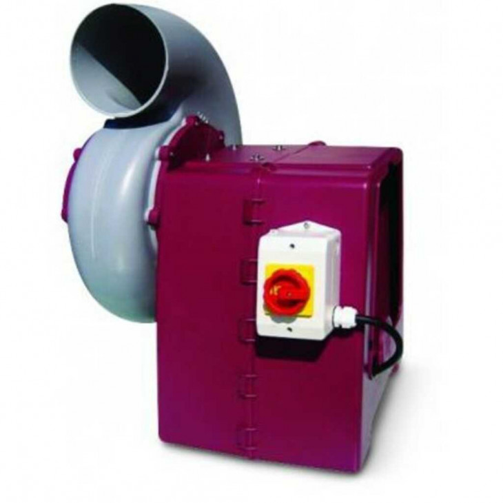VENTILATEUR CENTRIFUGE PARCOUR OU TERRASSE 220V TRI + SUPPORT