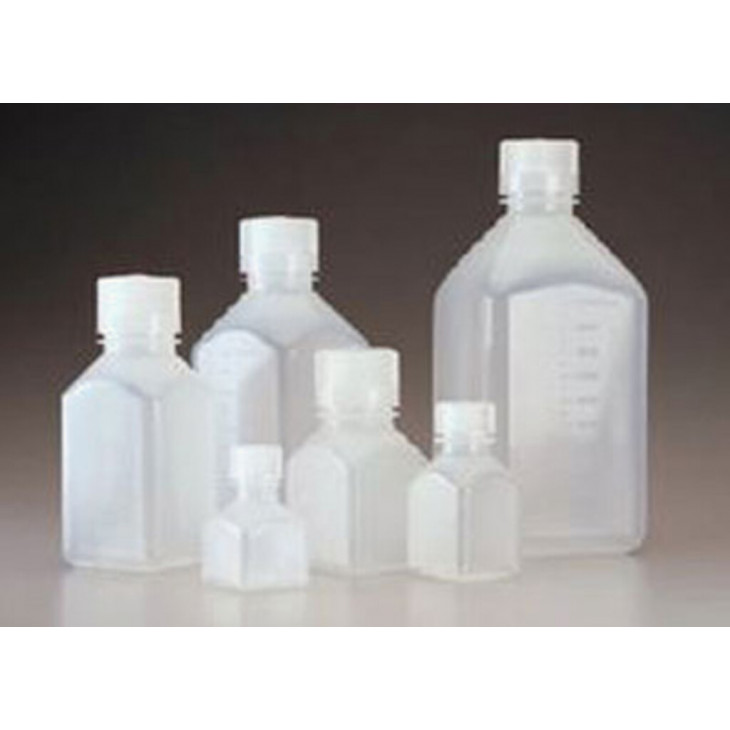 FLACON NALGENE CARRE HDPE BOUCHON PP 1000 ML - PAR X 6