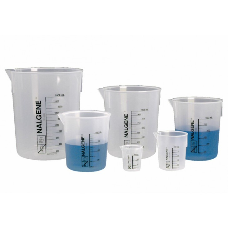 BECHER EN PP NALGENE GRADUE CAPACITE 250ML - PACK DE 6