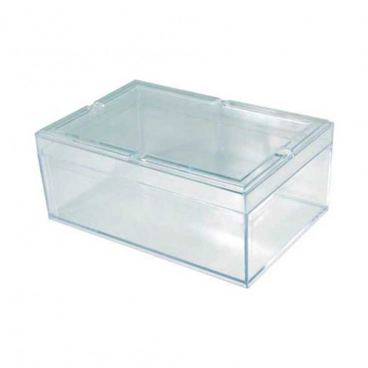 BOITE RANGEMENT TRANSPARENTE & COUVERCLE 120X90X50MM-P.2