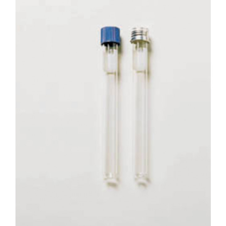 TUBES A ESSAI EN VERRE BORO. + BOUCHON A VIS 150X25MM - X100
