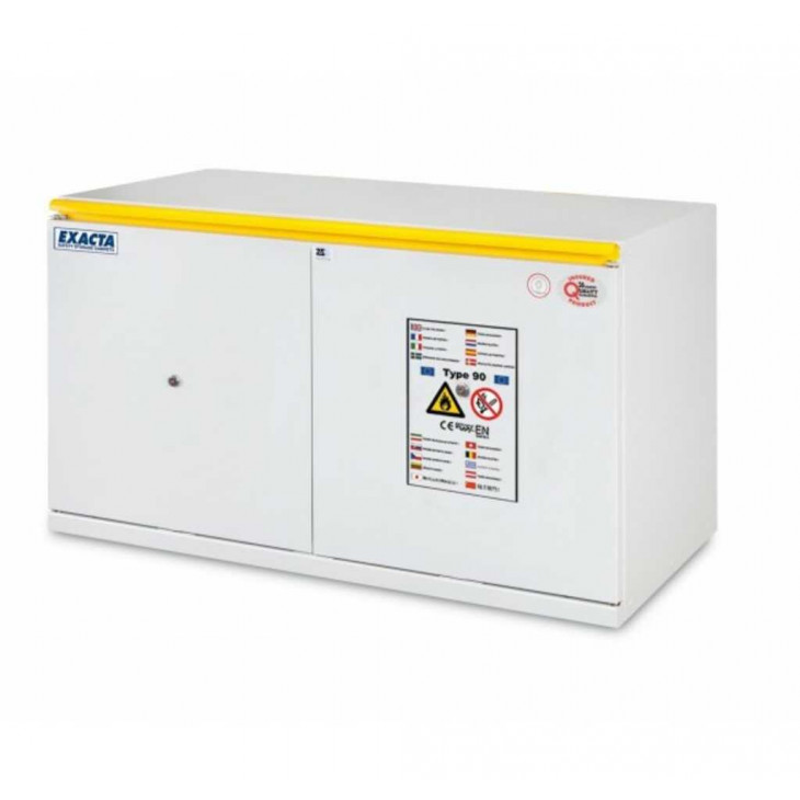 ARMOIRE SOUS PAILLASSE ANTI-FEU 90MN 2 PORTES L.1090XP520XH620MM