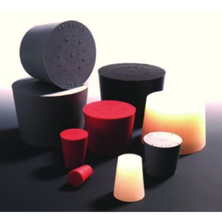 BOUCHON SILICONE TRANSPARENT 1 TROU D. 56 X 65 X 45 MM