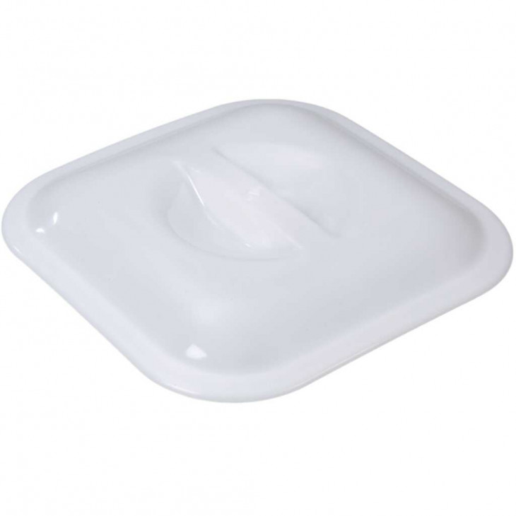 COUVERCLE EN PP BLANC CARRE D.280X280MM POUR PORTOIR