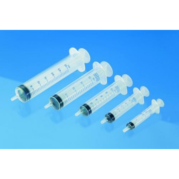 SERINGUE 3 PIECES 3ML STERILE EMBOUT CENTRE LUER - PACK X100