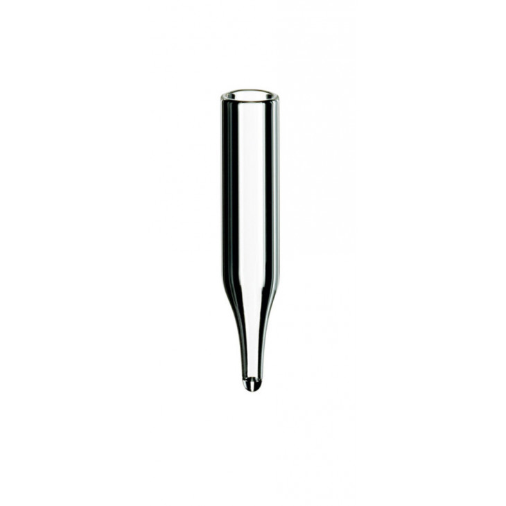 MICRO-INSERT VERRE CLAIR 0,1ML L.O FOND CONIQUE - X1000