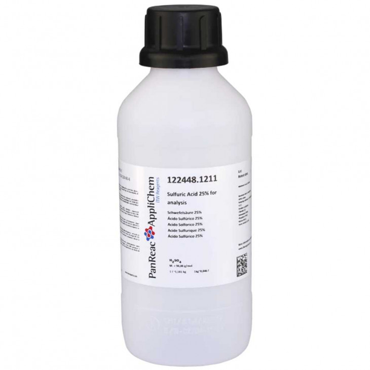 ACIDE SULFURIQUE P.A. 25% APPLICHEM 1L