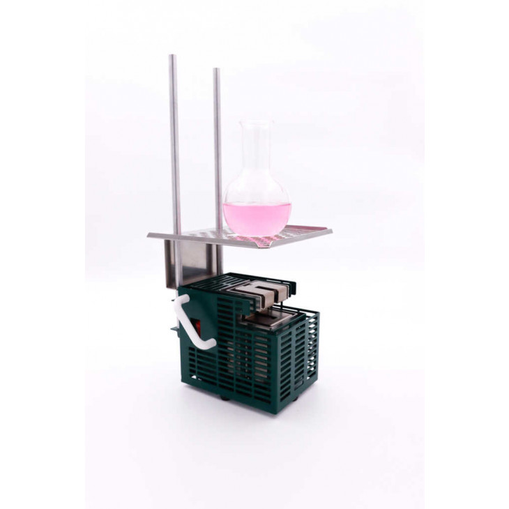SUPPORT METALLIQUE VERRERIE POUR BEC MICROBIO