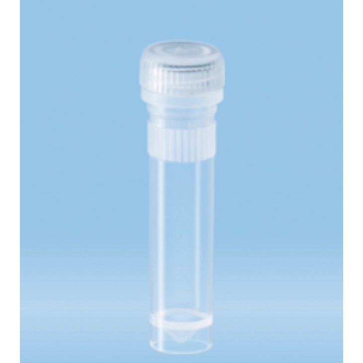 MICROTUBE EN PP FOND CONIQUE A JUPE STERILE 2ML CAPE A VIS - PACK X1000