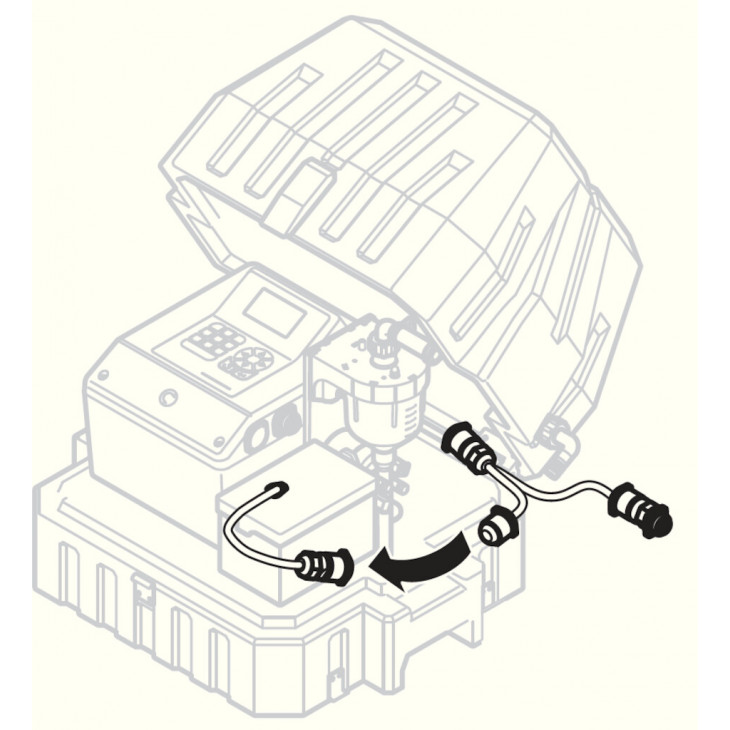 CABLE Y POUR ALIMENTATION CONTROLEUR PRELEVEUR BUHLER 2000