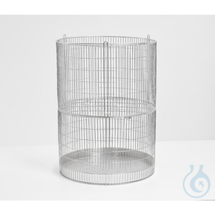 PANIER METALLIQUE ROND + EGOUTTOIR PR STERILISATEUR D.385X260X50MM