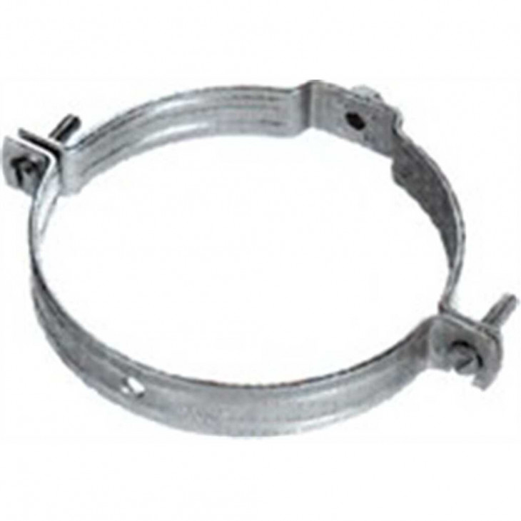 COLLIER GALVANISE DE FIXATION POUR TUBE PVC EN 2 PARTIES - DIAM.250MM