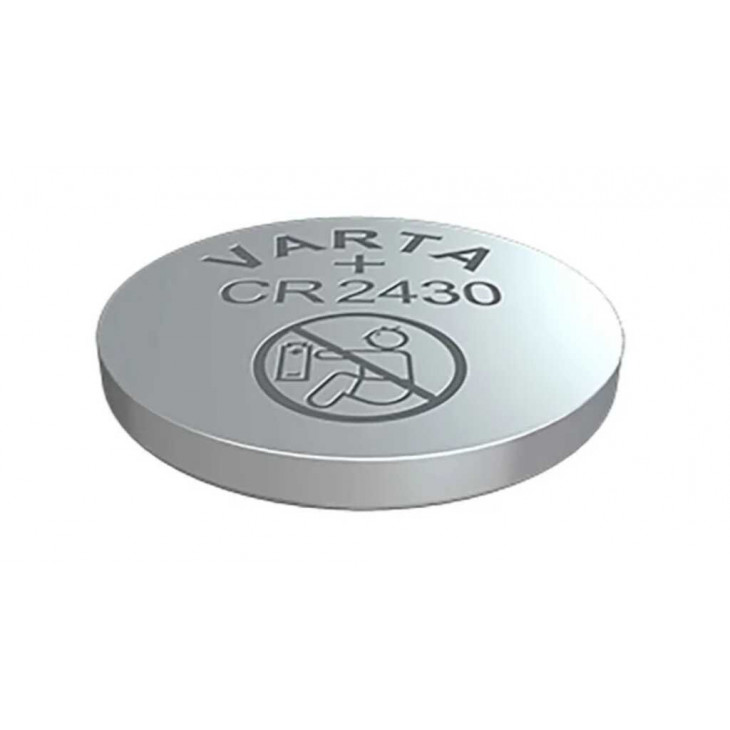 PILE BOUTON CR2430 LITHIUM - DIOXYDE DE MANGANESE 24,5MM 3V
