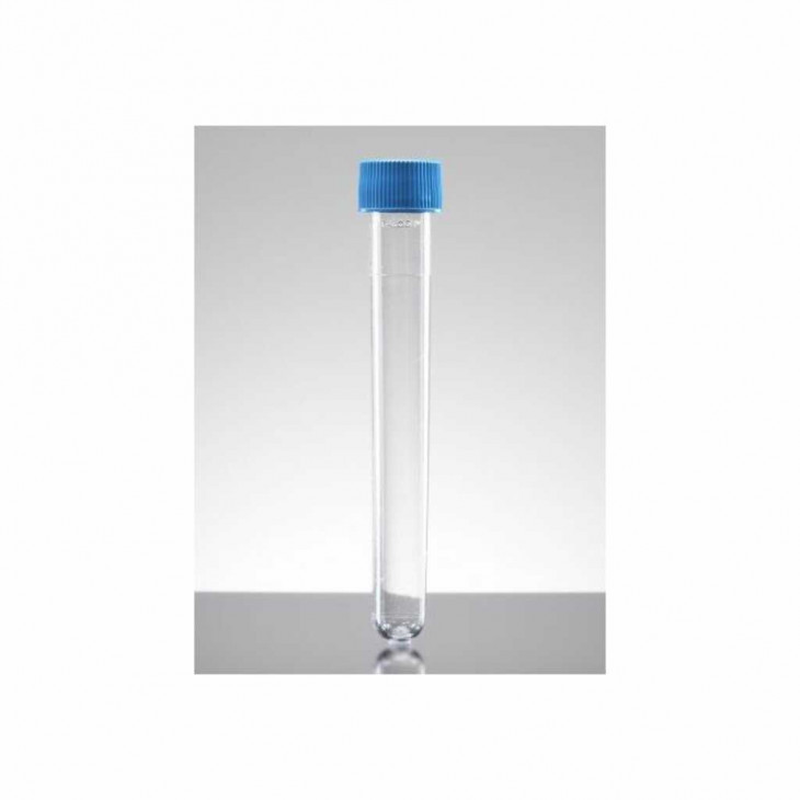 TUBES EN PS A FOND ROND 8ML FALCON STERILES CAP.BLEU 13X100MM - X1000