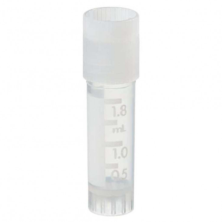 CRYOTUBE 2ML FOND CONIQUE A JUPE STERILE + BOUCHON A VIS - PACK X100
