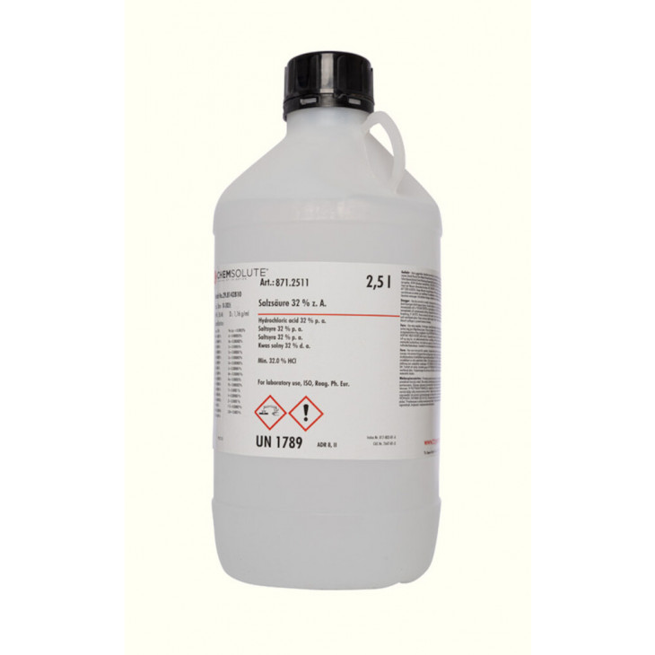 ACIDE CHLORHYDRIQUE P.A. >32,0% ISO Ph EU - 871 - 1L