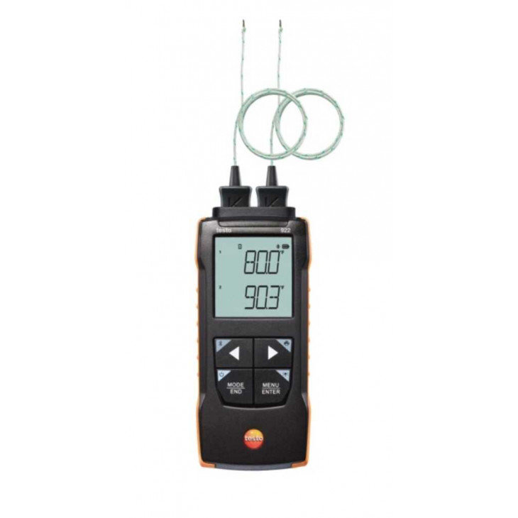 SET THERMOMETRE TESTO 922 AVEC SONDE IMMERSION ETALON. -25/+250°C